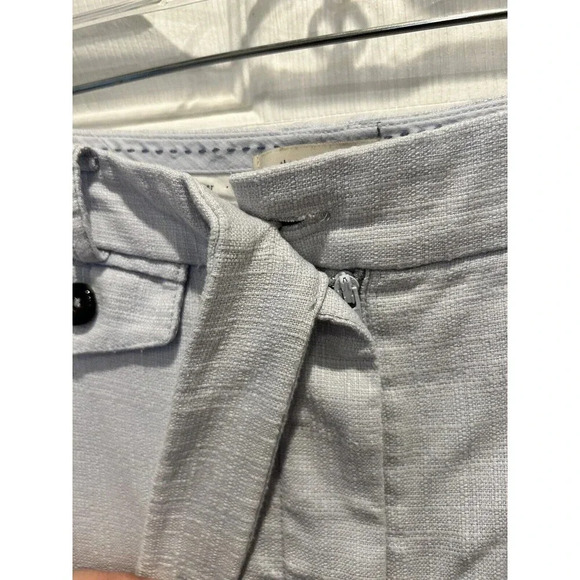 Anthropologie The Essential Slim Pant in Light Silver Light Blue Women’s Size 10 - Picture 5 of 7